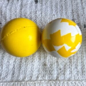 Vintage Super Balls And 6 Cobalt and Clear Shooter Marbles..For Men,Women & Kids